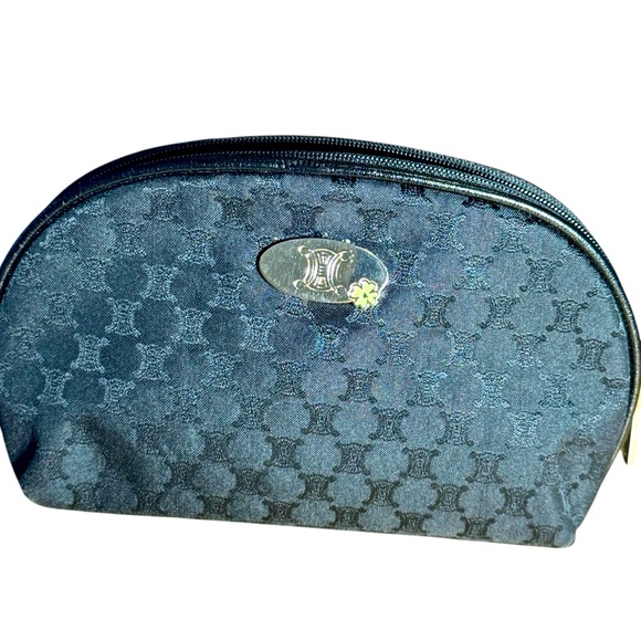 Celine Pouch Celine Pouch  Navy Blue Macadam in mint condition - Picture 1 of 10